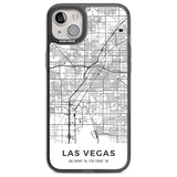 Map of Las Vegas, Nevada Phone Case iPhone 14 Plus / Black Impact Case Blanc Space