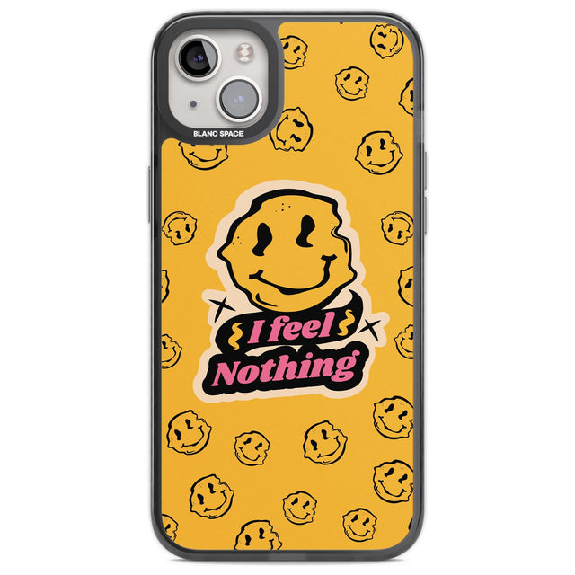 I feel nothing Phone Case iPhone 14 Plus / Black Impact Case Blanc Space