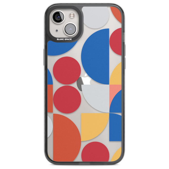 Abstract Colourful Mix Phone Case iPhone 14 Plus / Black Impact Case Blanc Space