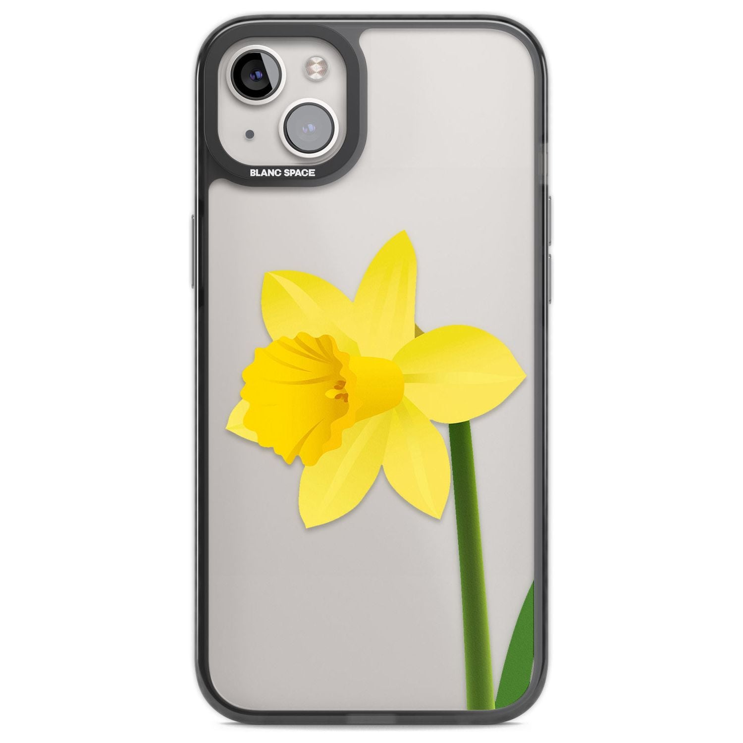Daffodil Phone Case iPhone 14 Plus / Black Impact Case Blanc Space