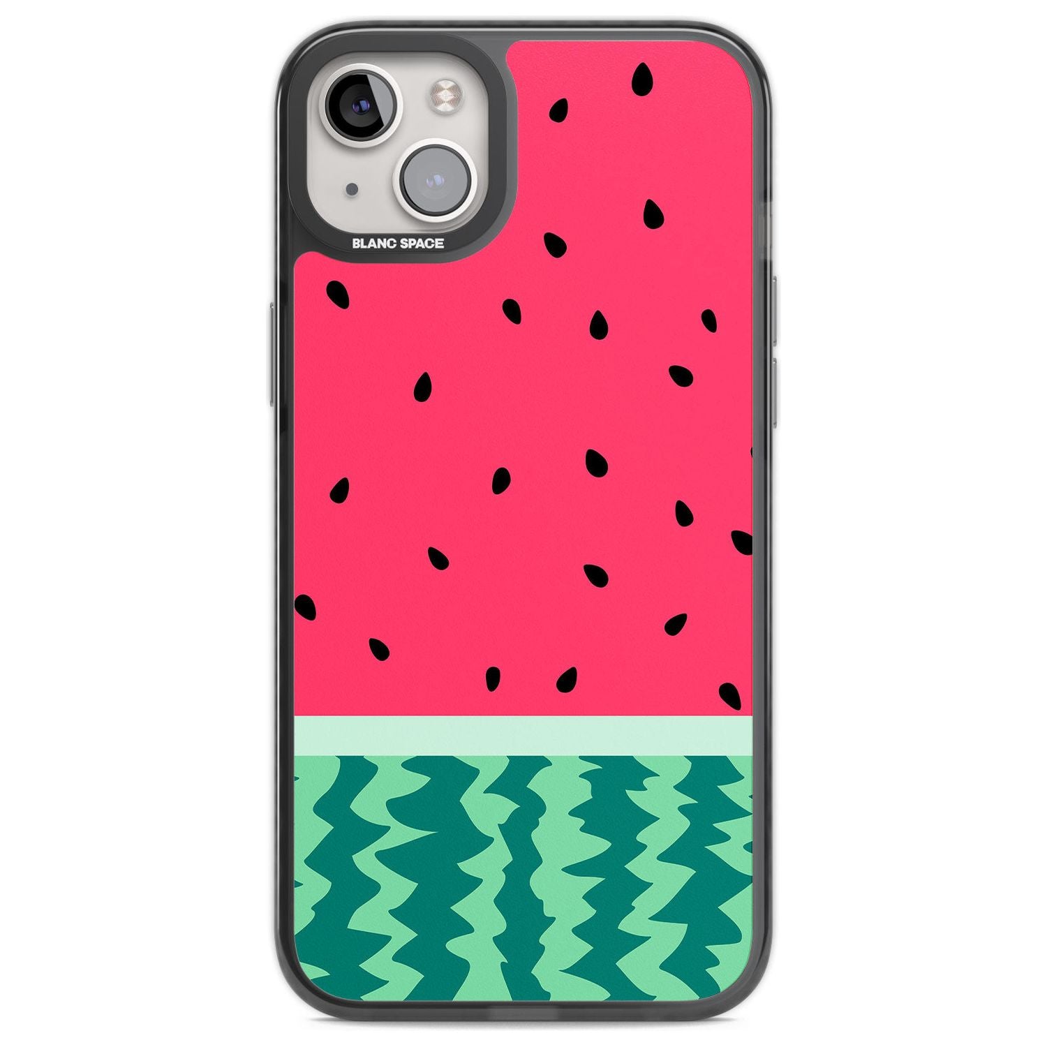 Full Watermelon Print Phone Case iPhone 14 Plus / Black Impact Case Blanc Space