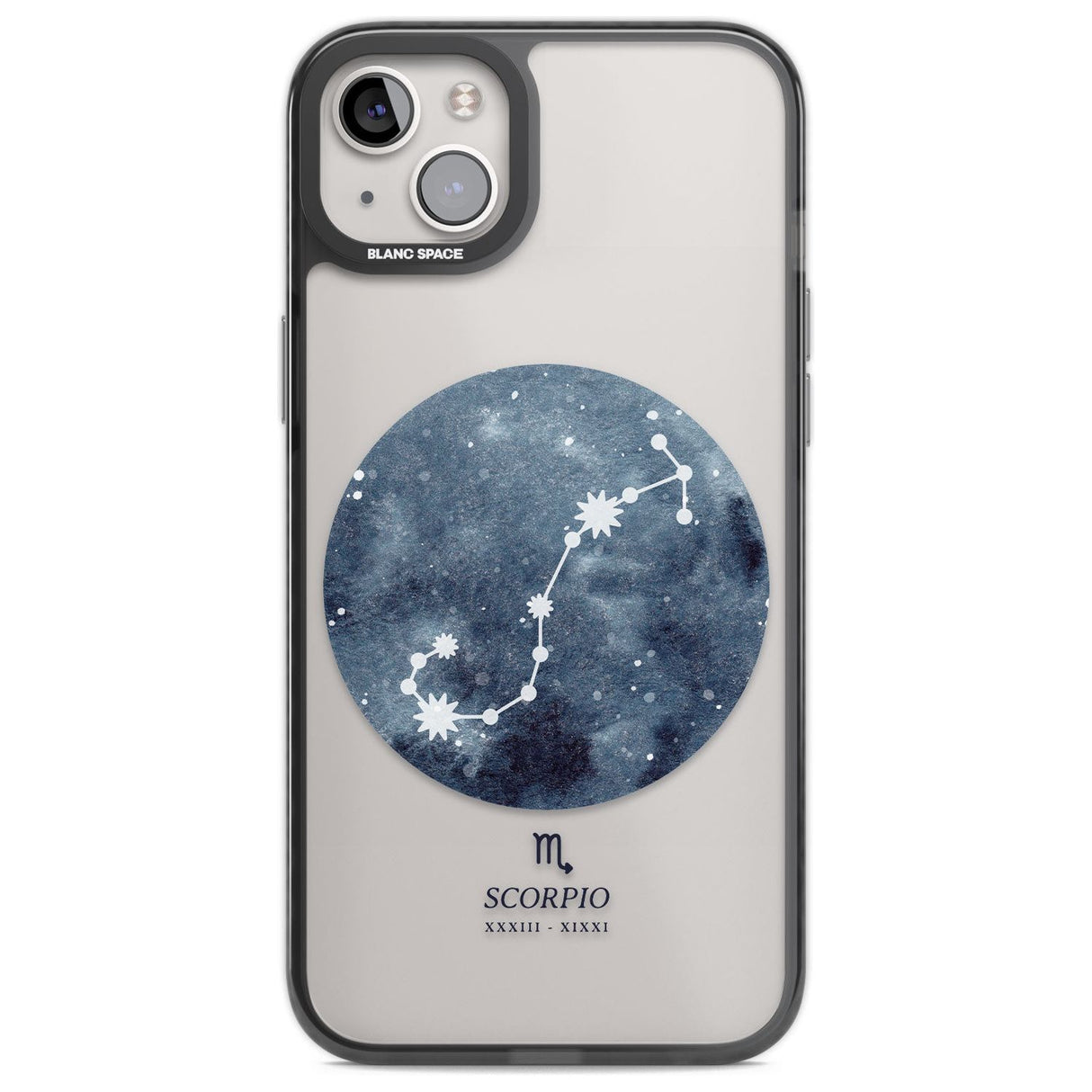 Scorpio Zodiac Transparent Design - Blue