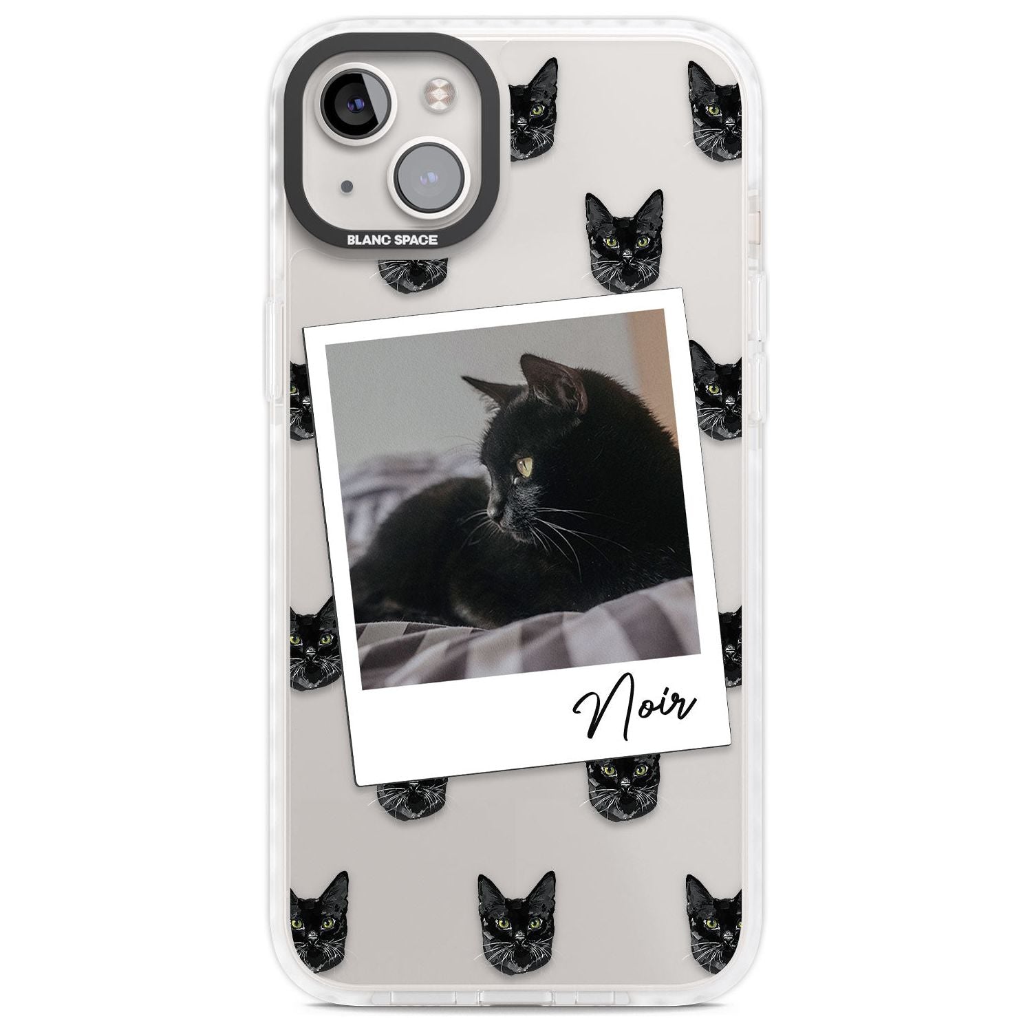 Personalised Bombay Cat Photo Custom Phone Case iPhone 14 Plus / Impact Case Blanc Space