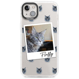 Personalised Maine Coon Photo Custom Phone Case iPhone 14 Plus / Impact Case Blanc Space