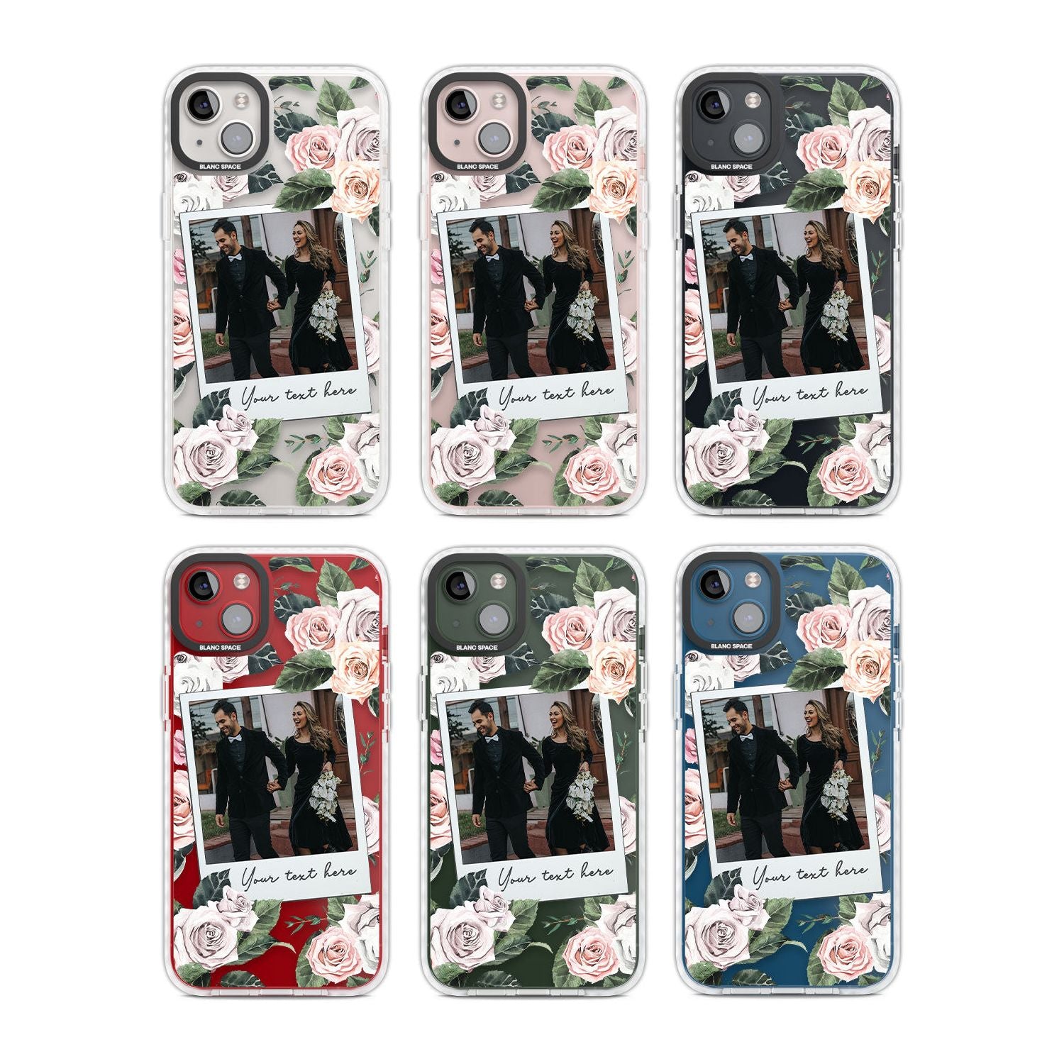 Personalised Floral Instant Film Photo