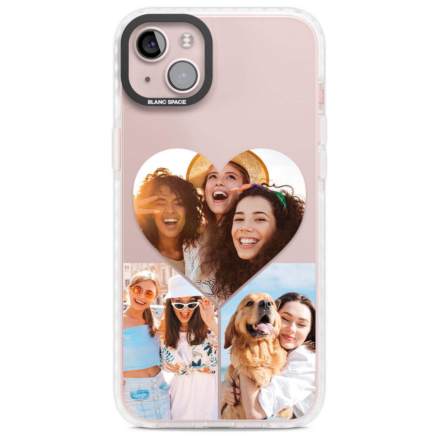 Personalised Heart Photo GridPhone Case for iPhone 14 Plus