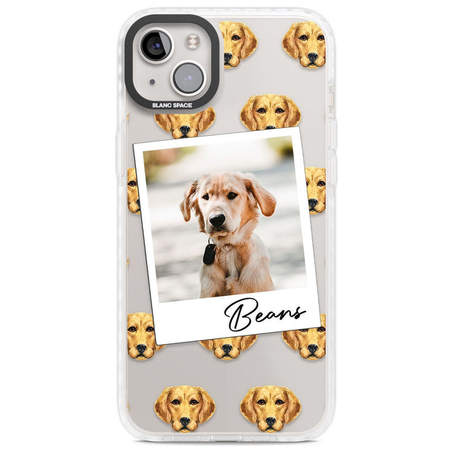 Personalised Labrador - Dog Photo Custom Phone Case iPhone 14 Plus / Impact Case Blanc Space