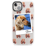 Personalised Cocker Spaniel - Dog Photo Custom Phone Case iPhone 14 Plus / Impact Case Blanc Space