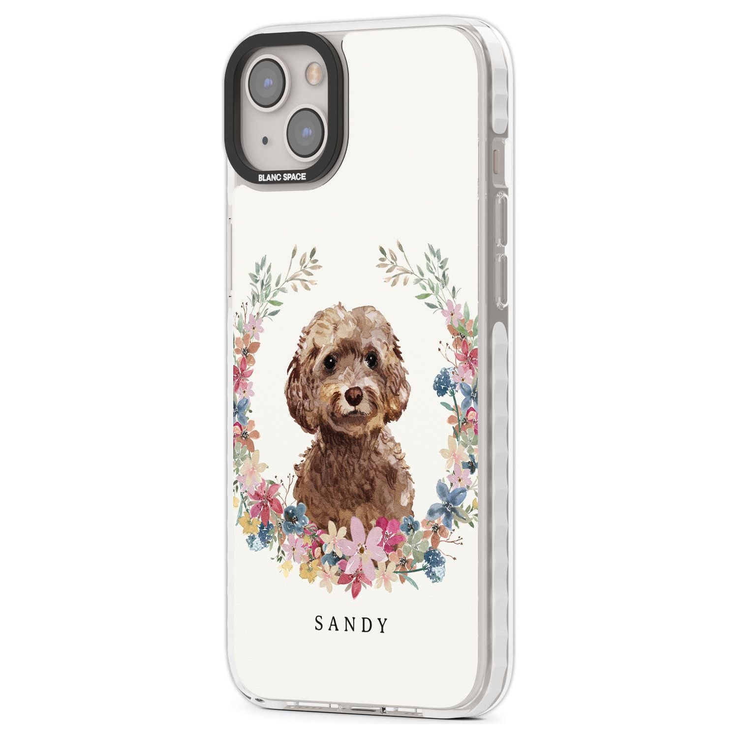 Personalised Brown Cockapoo - Watercolour Dog Portrait