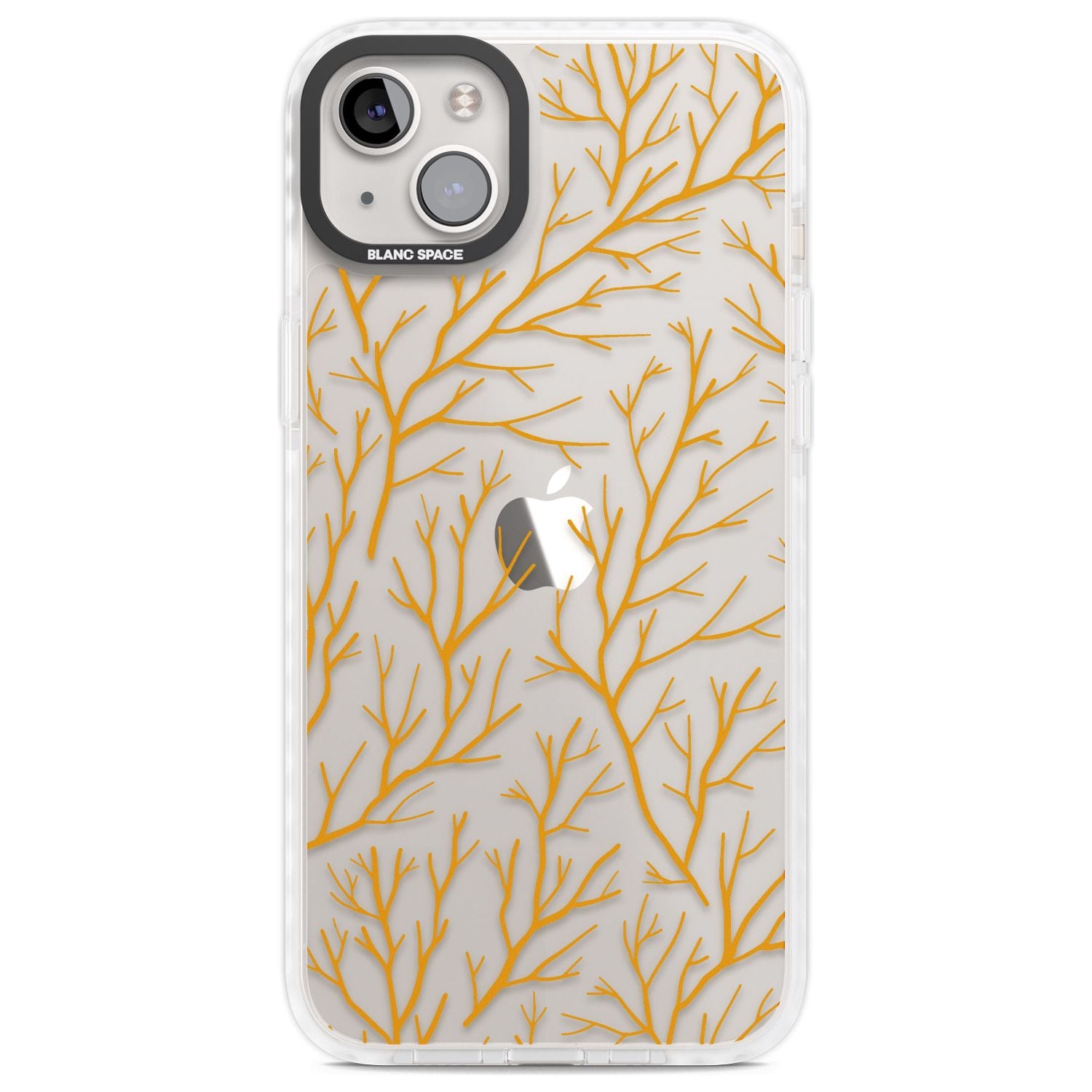 Personalised Bramble Branches Pattern Custom Phone Case iPhone 14 Plus / Impact Case Blanc Space