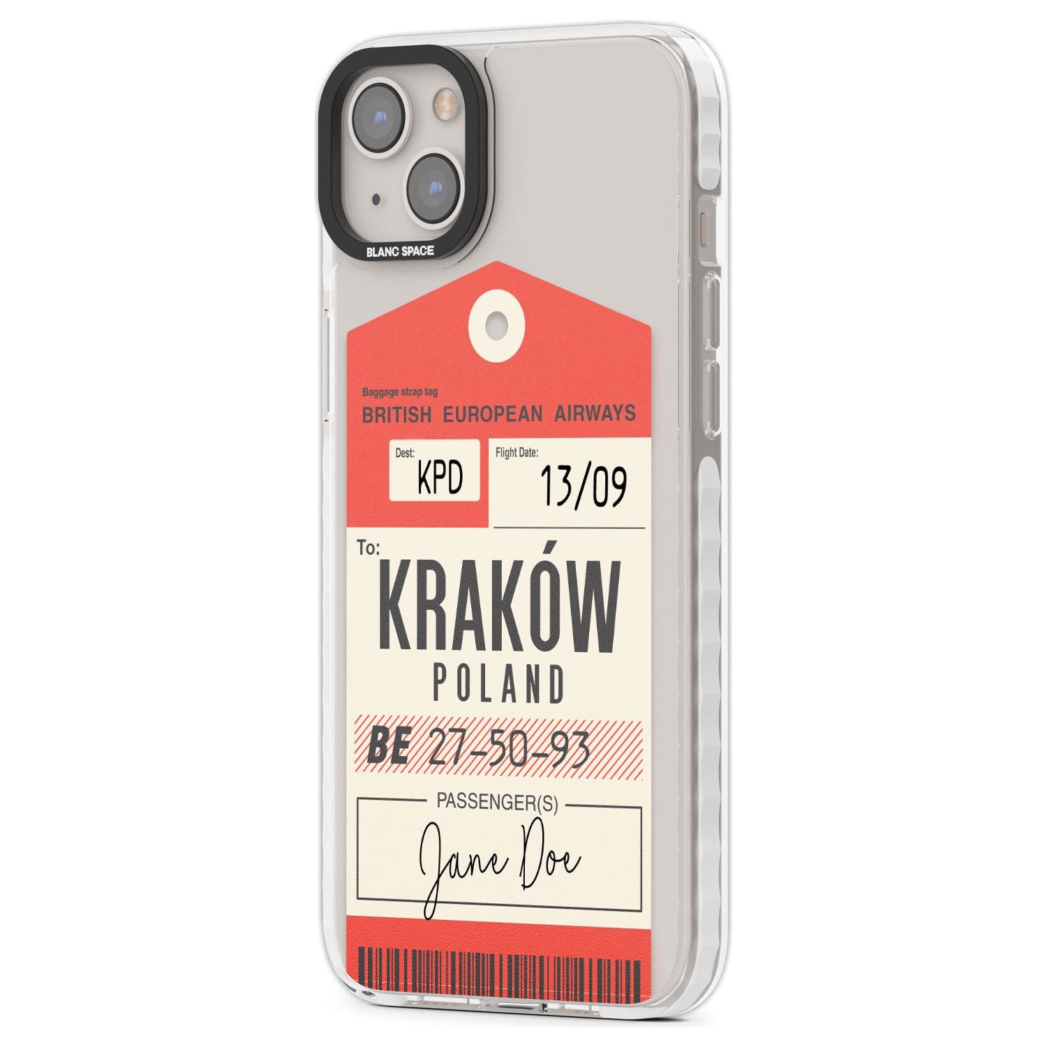 Personalised Vintage BEA Luggage Tag