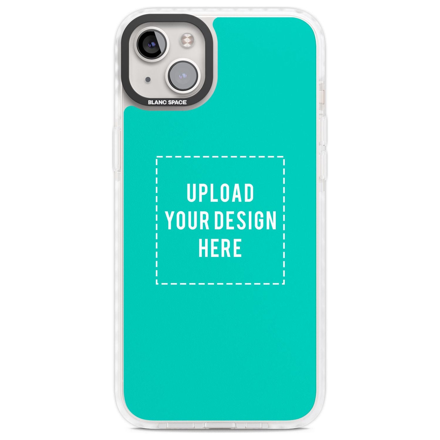 Personalise Your Own Design Custom Phone Case iPhone 14 Plus / Impact Case Blanc Space