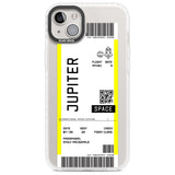 Personalised Jupiter Travel Ticket Custom Phone Case iPhone 14 Plus / Impact Case Blanc Space