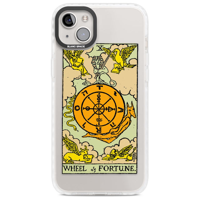 Personalised Wheel of Fortune Tarot Card - Colour Phone Case iPhone 14 Plus / Impact Case Blanc Space