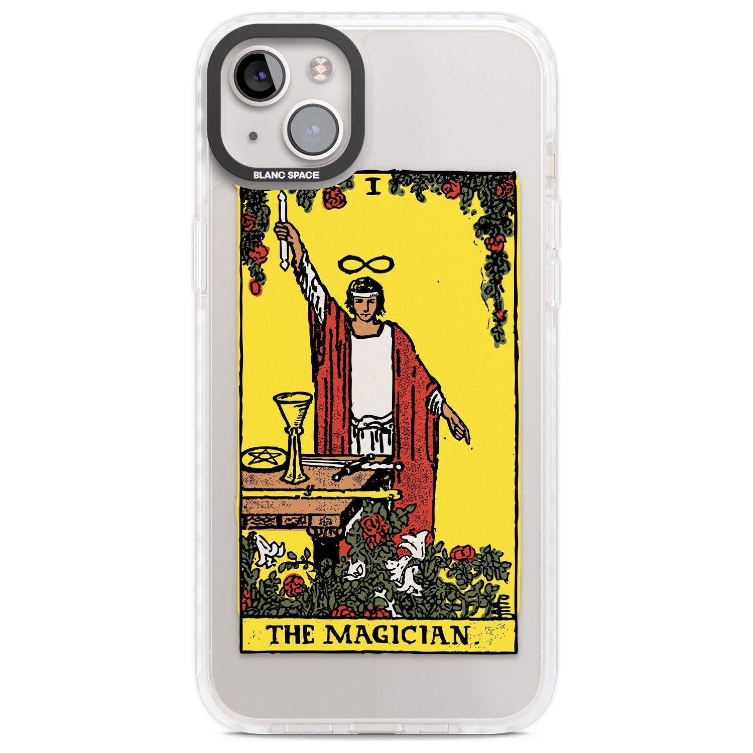 Personalised The Magician Tarot Card - Colour Phone Case iPhone 14 Plus / Impact Case Blanc Space