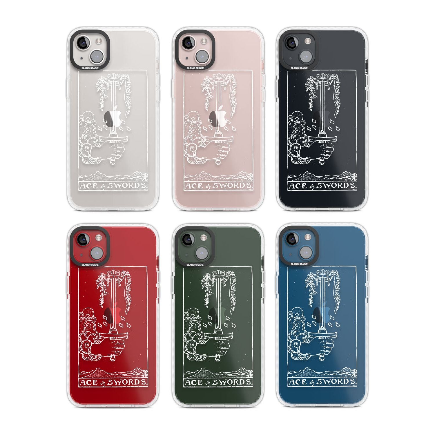 Personalised Ace of Swords Tarot Card - White Transparent