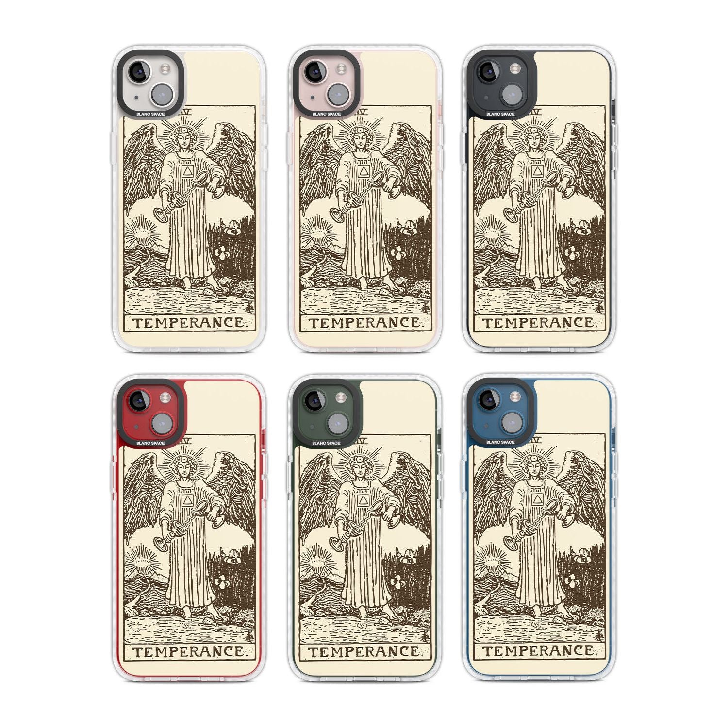 Personalised Temperance Tarot Card - Solid Cream