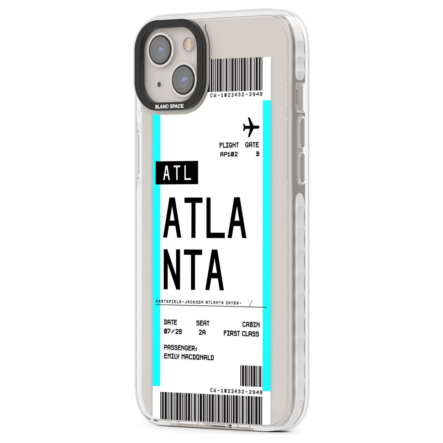 Personalised Atlanta Boarding Pass