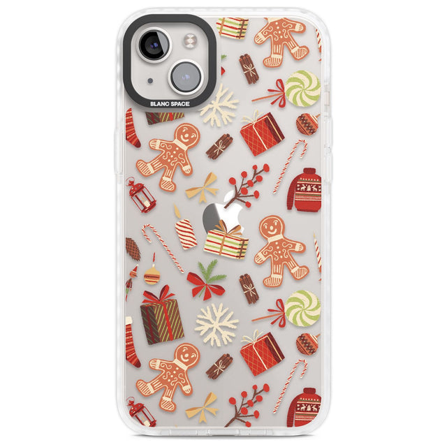 Christmas Assortments Phone Case iPhone 14 Plus / Impact Case Blanc Space