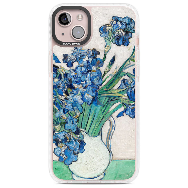 Irises by Vincent Van Gogh Phone Case iPhone 14 Plus / Impact Case Blanc Space