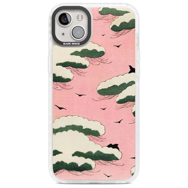 Japanese Pink Sky by Watanabe Seitei Phone Case iPhone 14 Plus / Impact Case Blanc Space