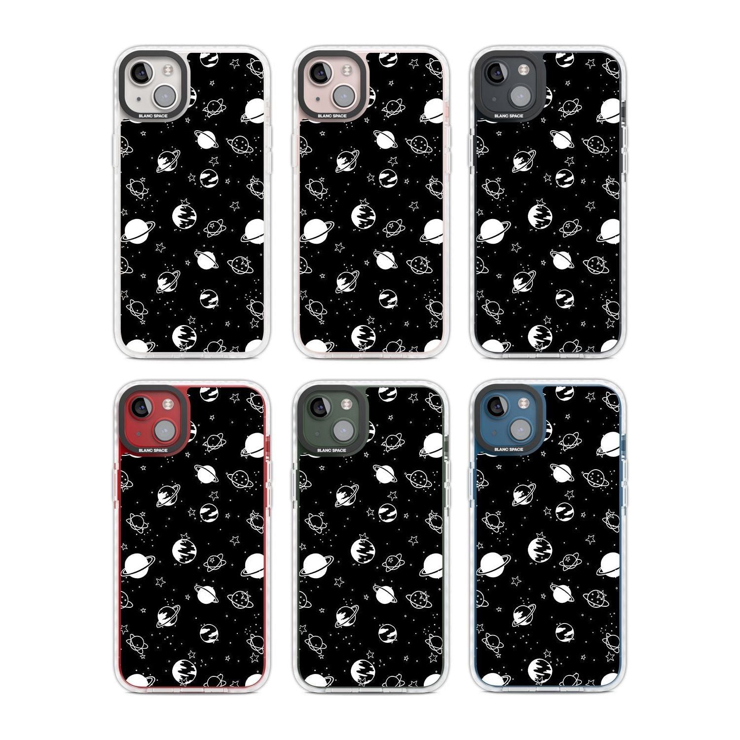 White Planets On Black