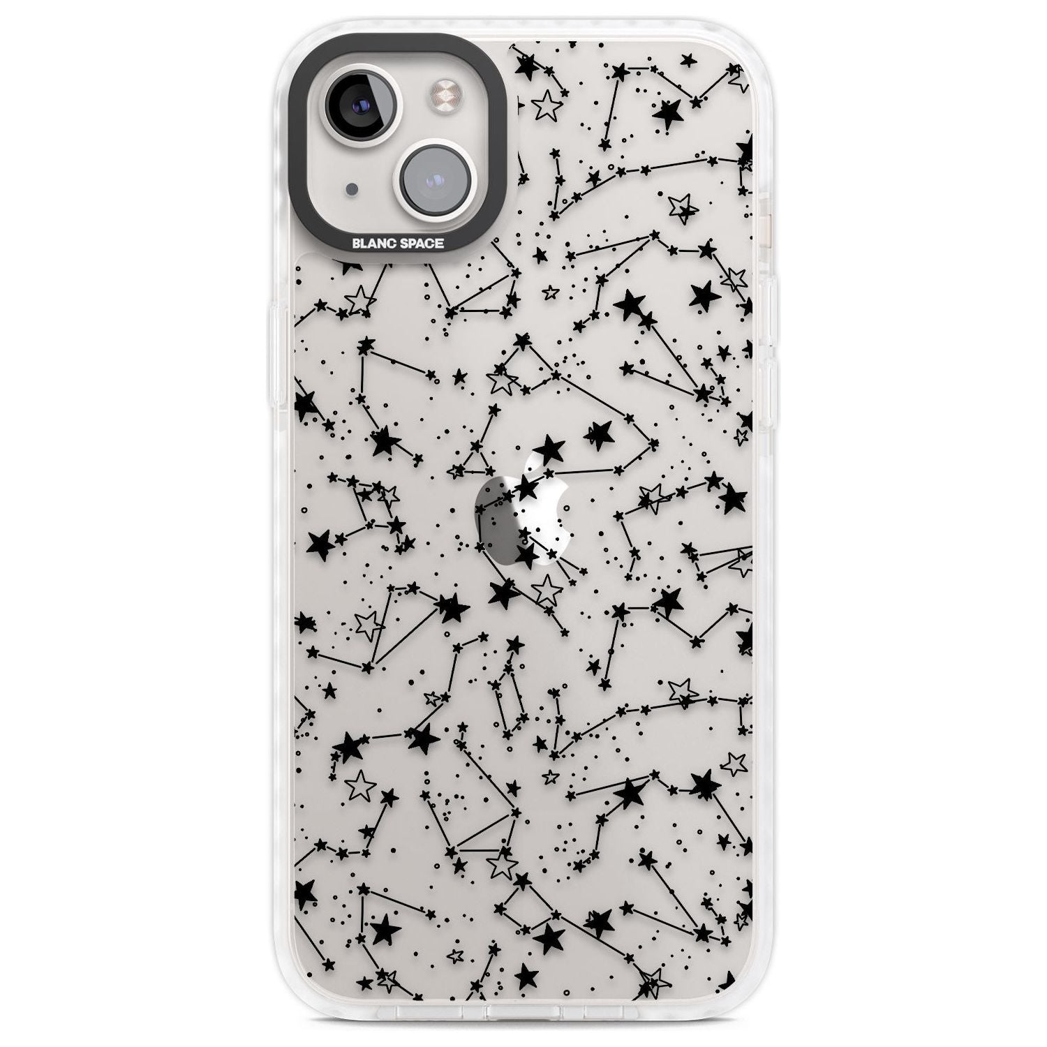 Constellations Phone Case iPhone 14 Plus / Impact Case Blanc Space