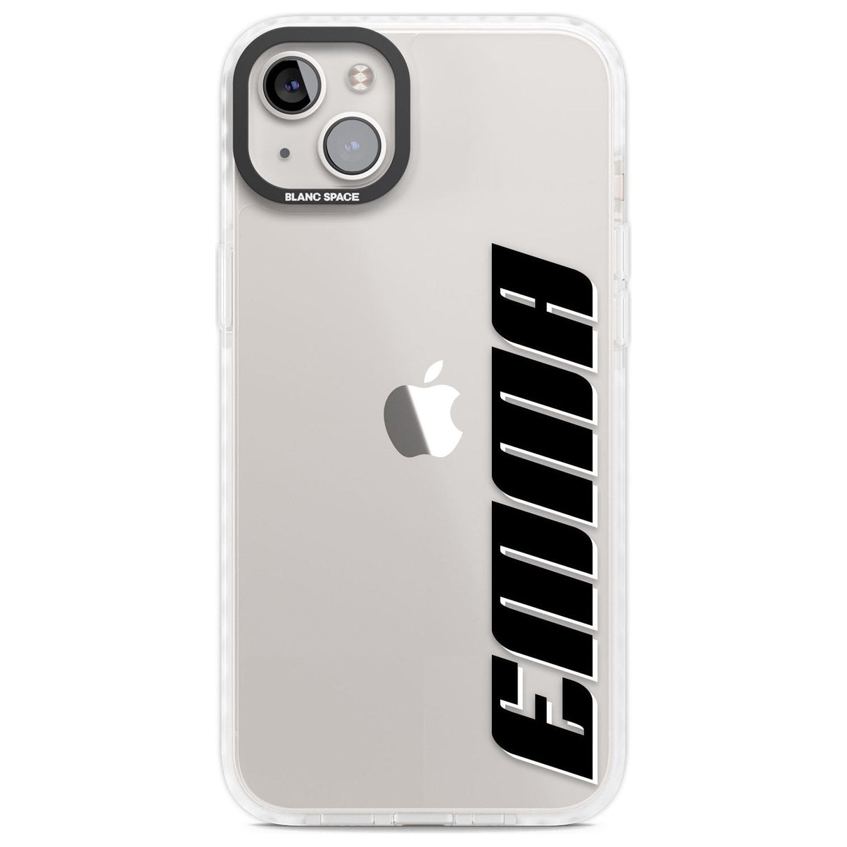 Personalised Clear Text  4A Custom Phone Case iPhone 14 Plus / Impact Case Blanc Space