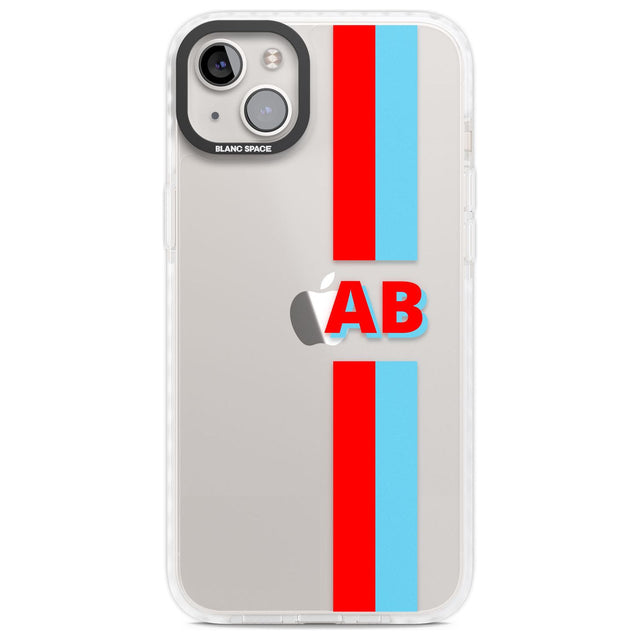 Personalised Clear Text  6B Custom Phone Case iPhone 14 Plus / Impact Case Blanc Space