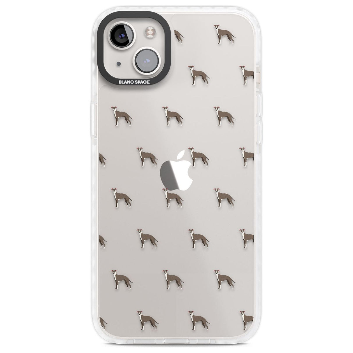 Whippet/Italian Greyhound Dog Pattern Clear