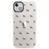 Whippet/Italian Greyhound Dog Pattern Clear