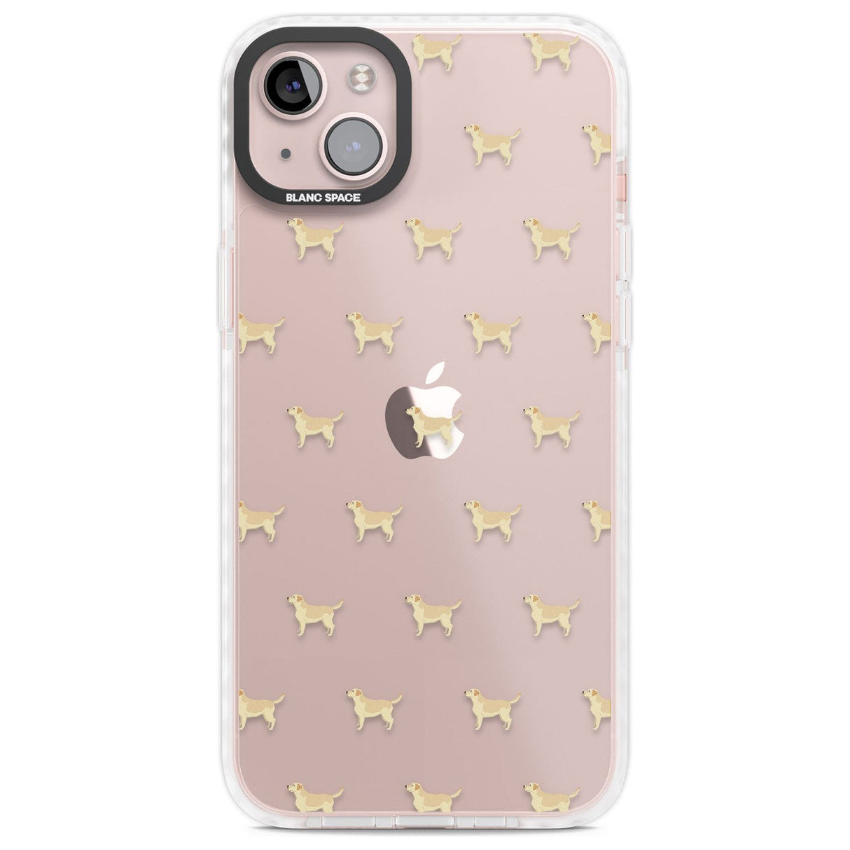 Tan Labrador Dog Pattern Clear