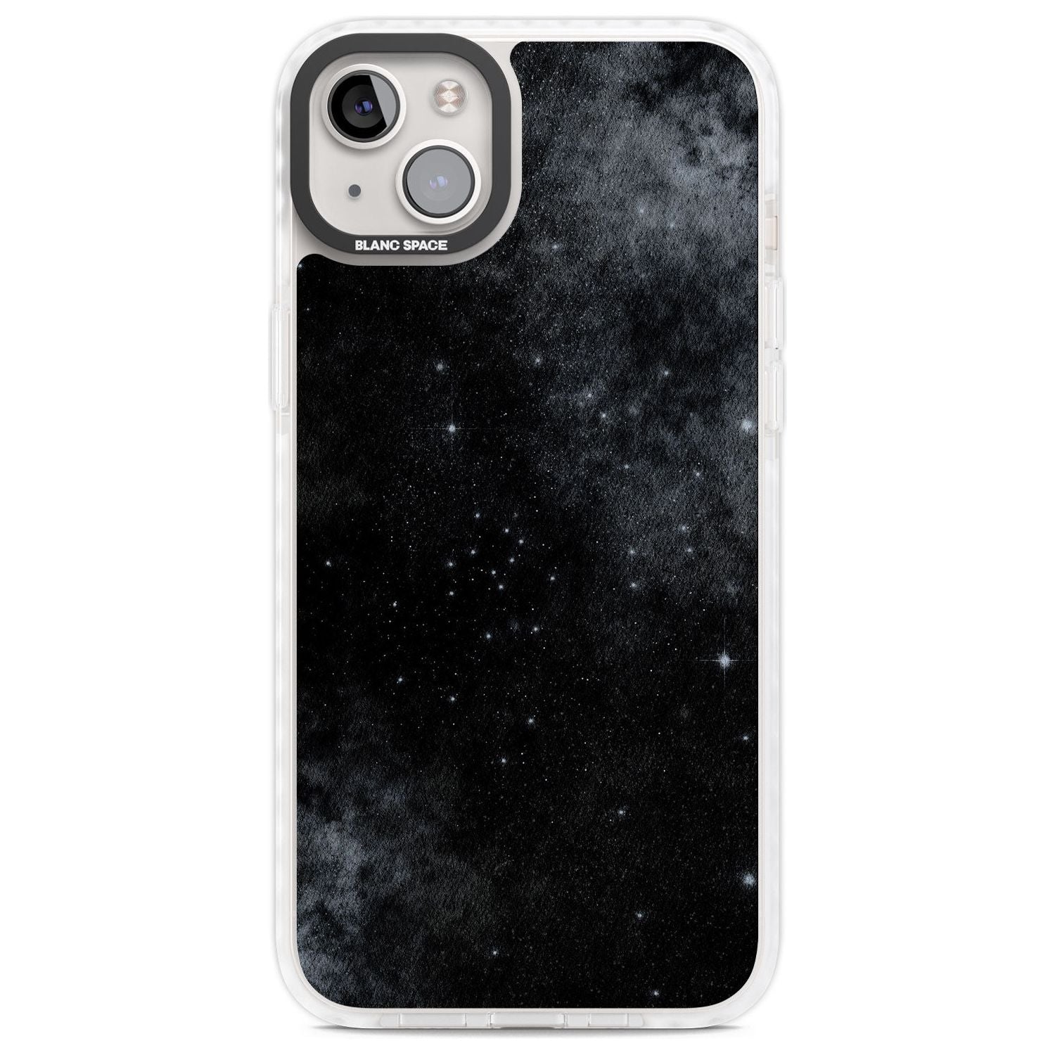 Night Sky Galaxies: Shimmering Stars Phone Case iPhone 14 Plus / Impact Case Blanc Space