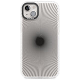 Abstract Lines: Sunburst Phone Case iPhone 14 Plus / Impact Case Blanc Space