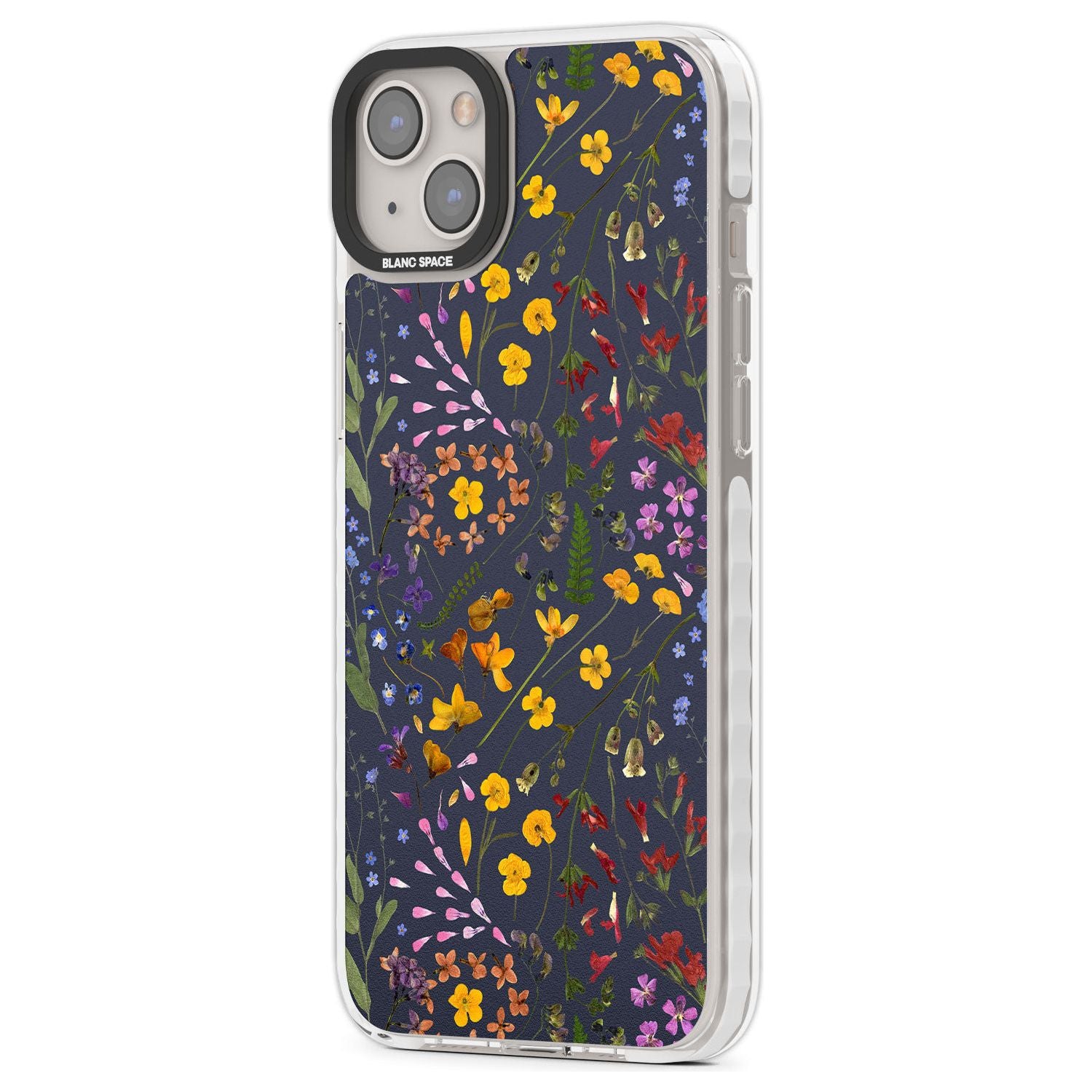 Wildflower Leaves Cluster Navy