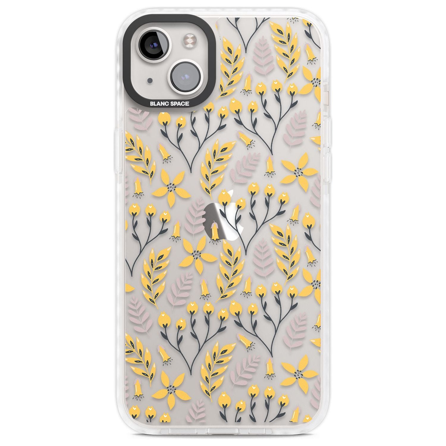 Yellow Leaves Transparent Floral