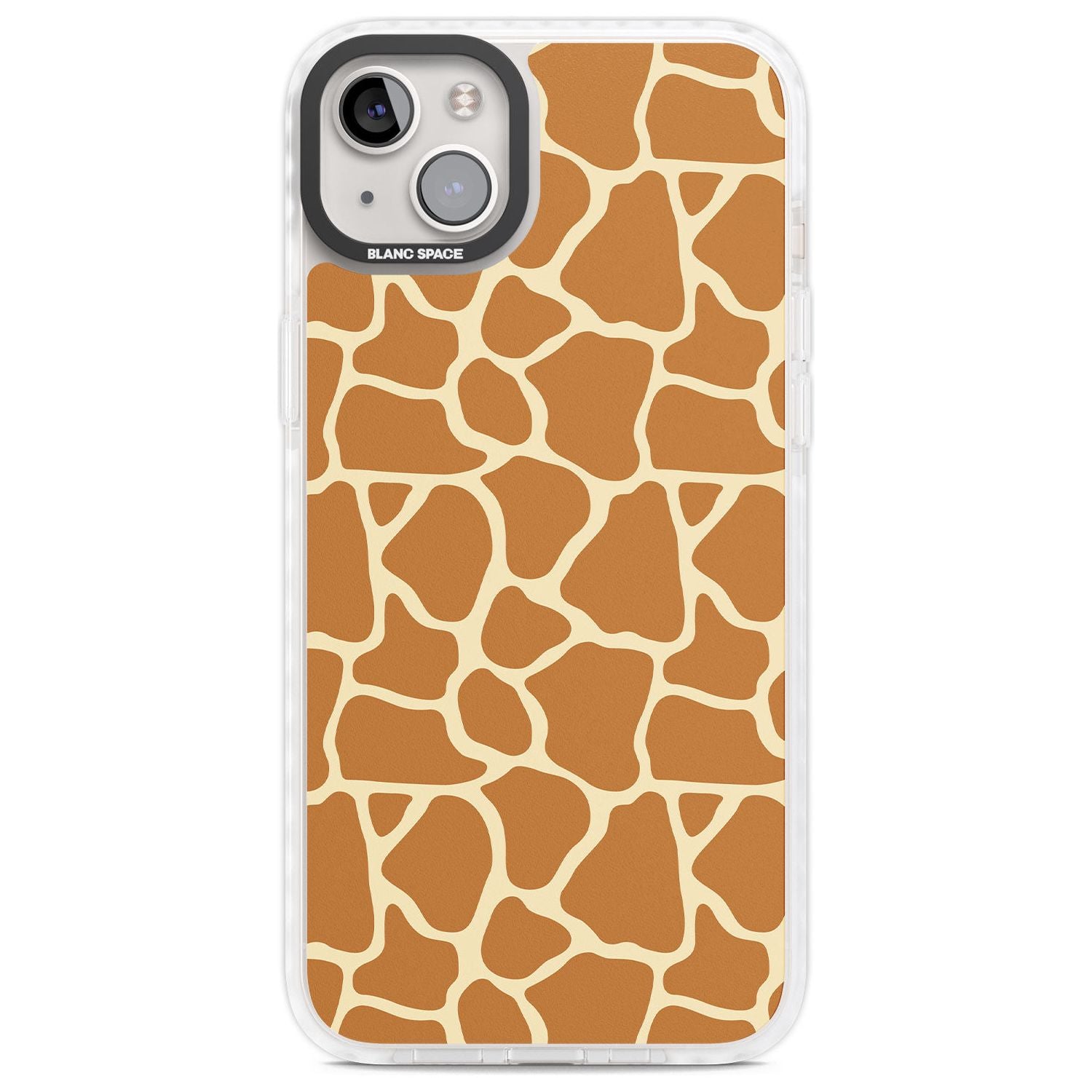 Giraffe Pattern Phone Case iPhone 14 Plus / Impact Case Blanc Space
