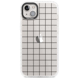 Simplistic Large Grid Pattern Black (Transparent)