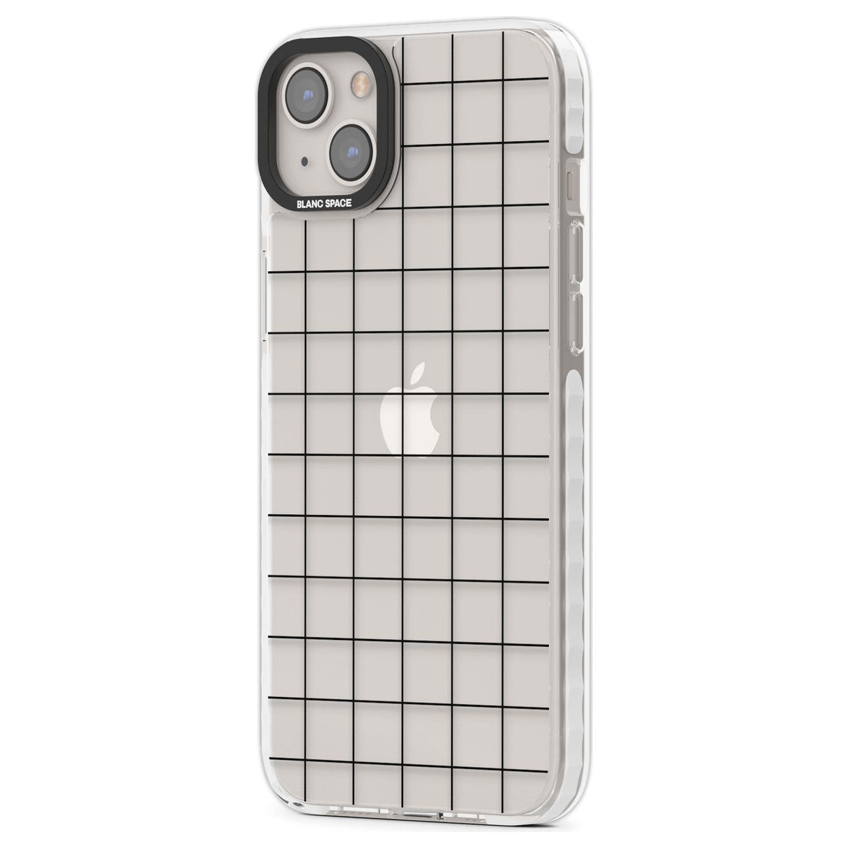 Simplistic Large Grid Pattern Black (Transparent)