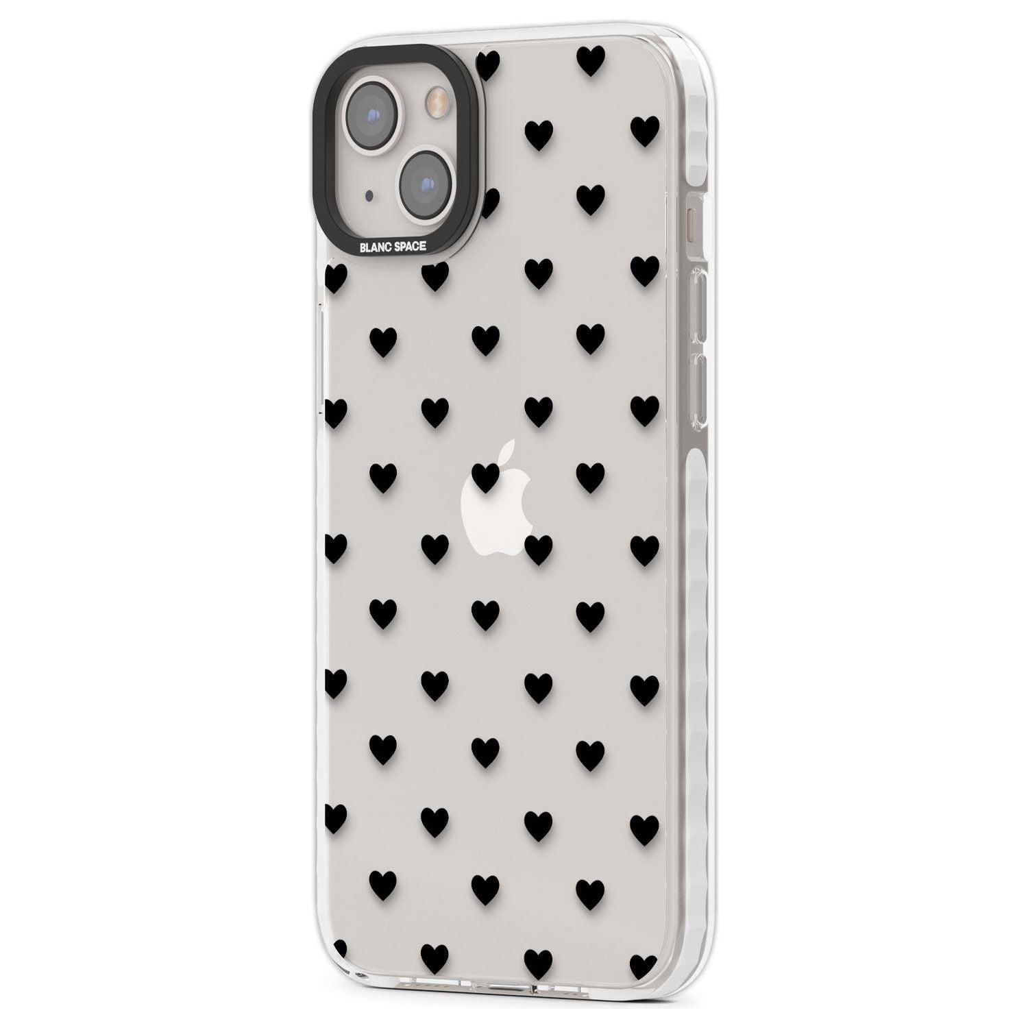 Small Heart Pattern: White &