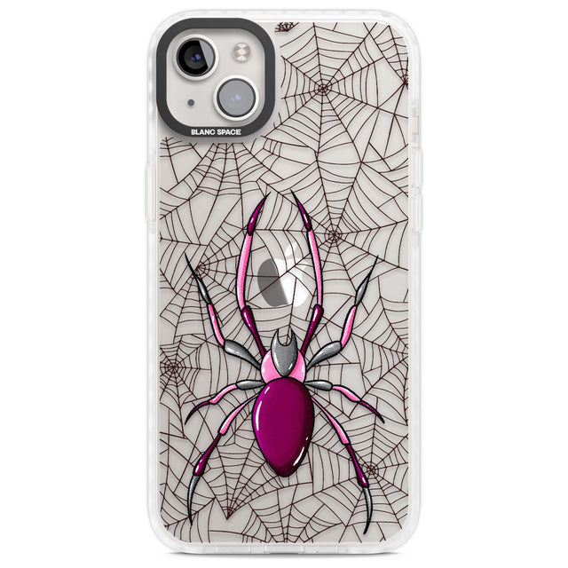 Arachnophobia Phone Case iPhone 14 Plus / Impact Case Blanc Space