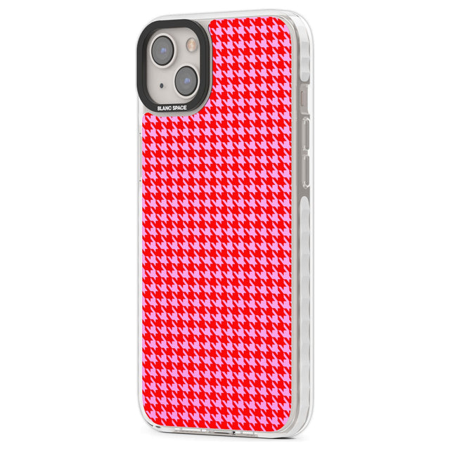 Neon Pink & Red Houndstooth Pattern Phone Case iPhone 15 Pro Max / Black Impact Case,iPhone 15 Plus / Black Impact Case,iPhone 15 Pro / Black Impact Case,iPhone 15 / Black Impact Case,iPhone 15 Pro Max / Impact Case,iPhone 15 Plus / Impact Case,iPhone 15 Pro / Impact Case,iPhone 15 / Impact Case,iPhone 15 Pro Max / Magsafe Black Impact Case,iPhone 15 Plus / Magsafe Black Impact Case,iPhone 15 Pro / Magsafe Black Impact Case,iPhone 15 / Magsafe Black Impact Case,iPhone 14 Pro Max / Black Impact Case,iPhone 1