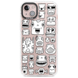 Burst Heads Phone Case iPhone 14 Plus / Impact Case Blanc Space