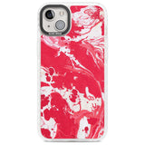 Red & White - Marbled Paper