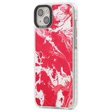 Red & White - Marbled Paper