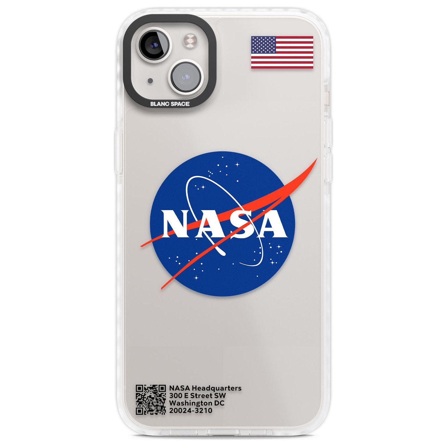 NASA Meatball Phone Case iPhone 14 Plus / Impact Case Blanc Space