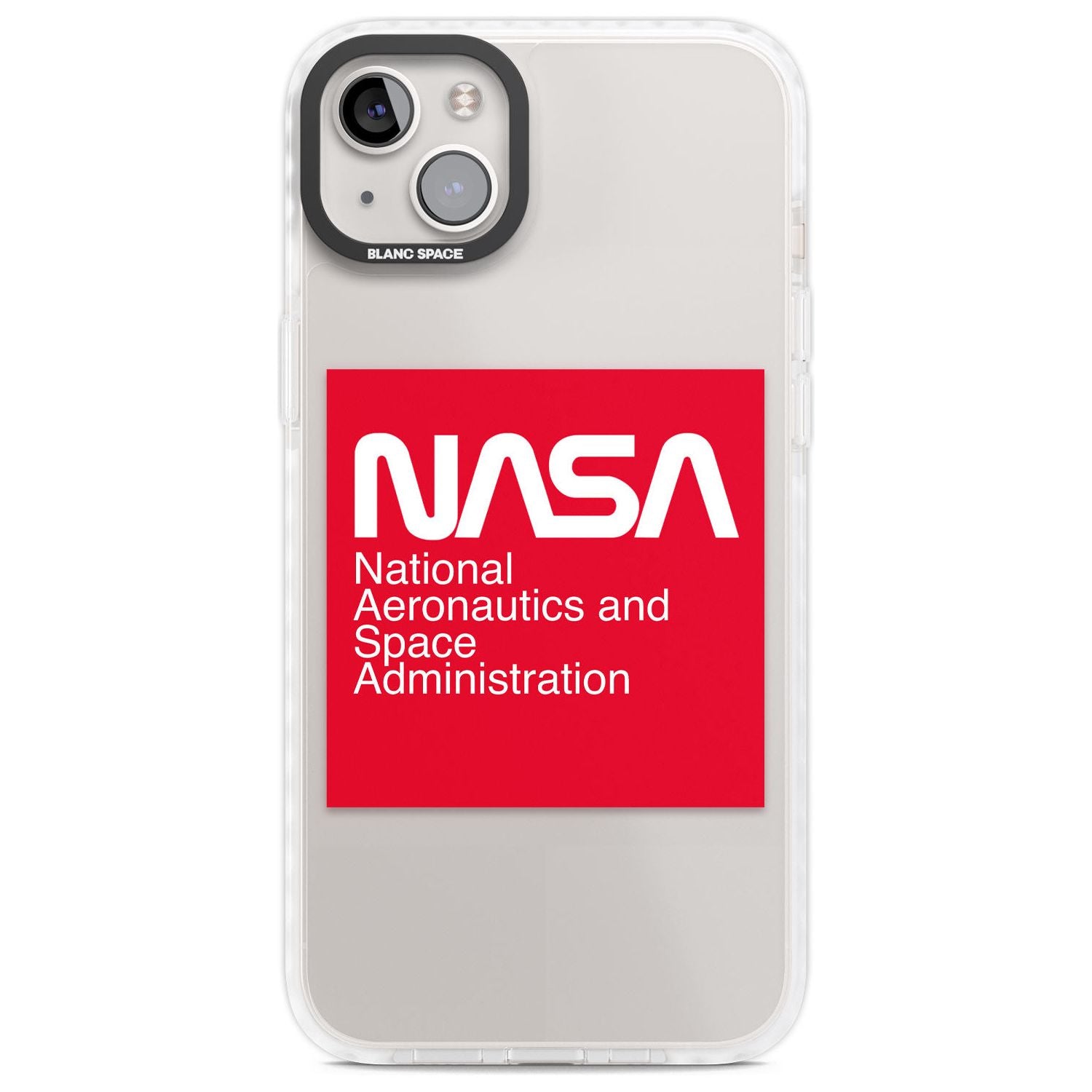 NASA The Worm Box Phone Case iPhone 14 Plus / Impact Case Blanc Space