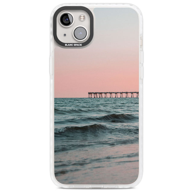 Beach Pier Photograph Phone Case iPhone 14 Plus / Impact Case Blanc Space