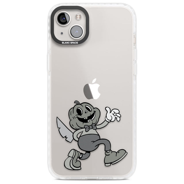 Jack o' slasher Phone Case iPhone 14 Plus / Impact Case Blanc Space