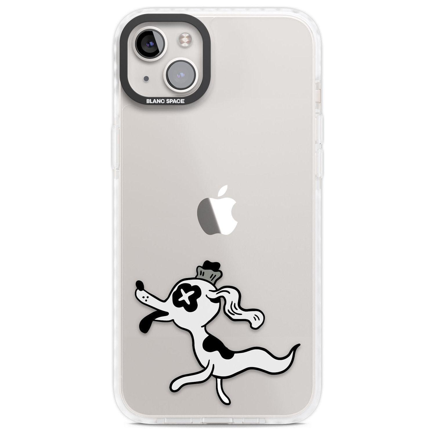 Dog Spirit Phone Case iPhone 14 Plus / Impact Case Blanc Space